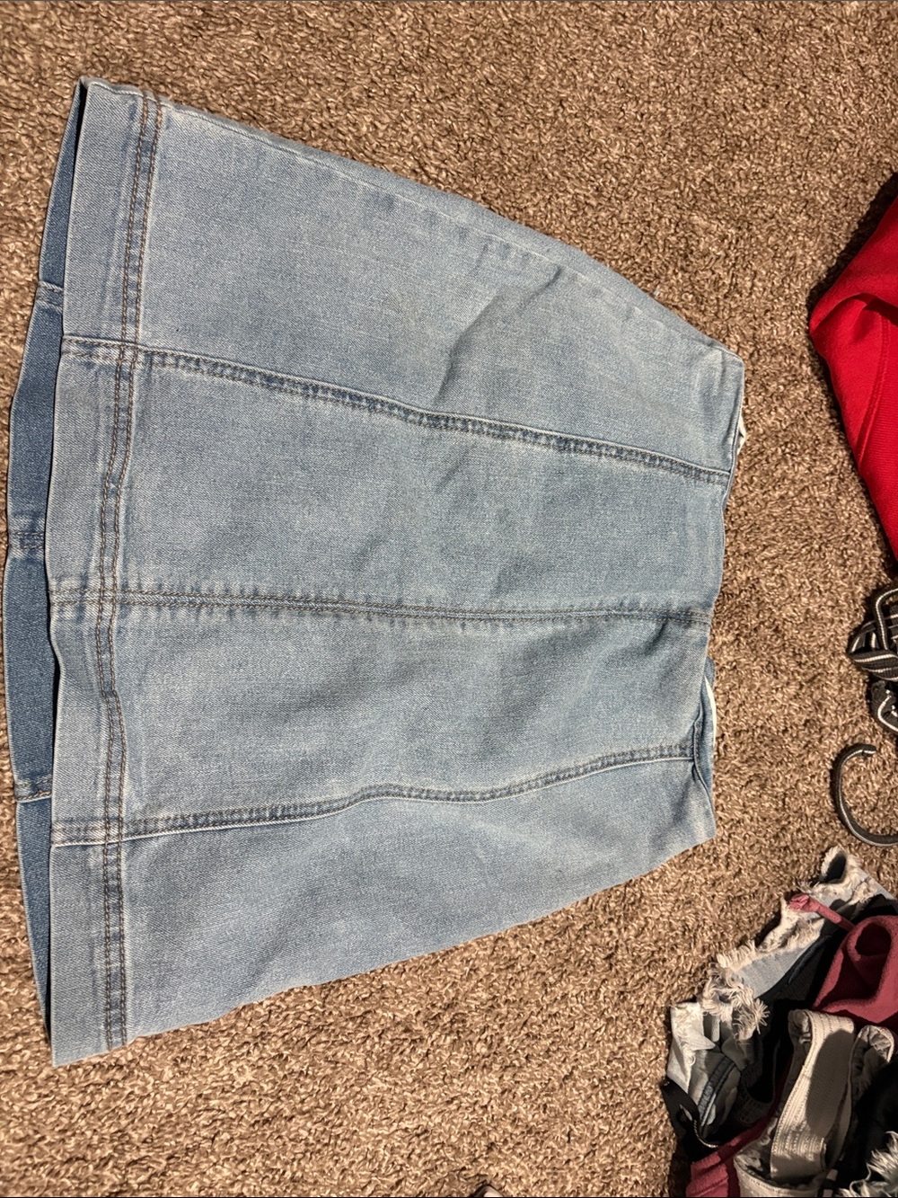 Target Light Blue Denim A-Line Skirt
